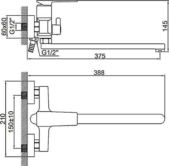 Смеситель Ledeme L2278