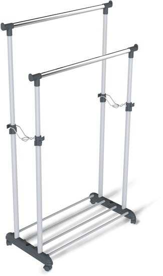 Стойка для одежды Sheffilton CH-4149 889098 (темно-серый/светло-серый/хром)