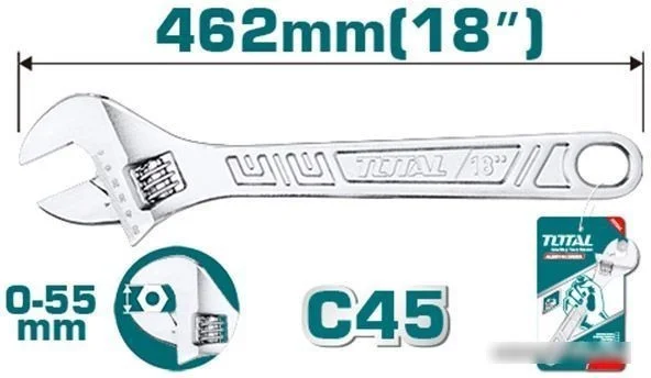 Ключ разводной Total THT1010183