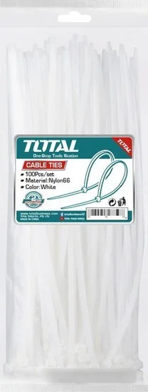 Стяжка для кабеля Total THTCT55090 (100 шт)