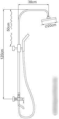 Душевая система Ledeme L2403-1