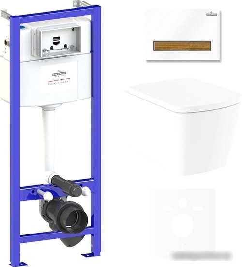 Унитаз Lavinia Boho Relfix Aveo Rimless 6 в 1 75110244 (белый пластик)