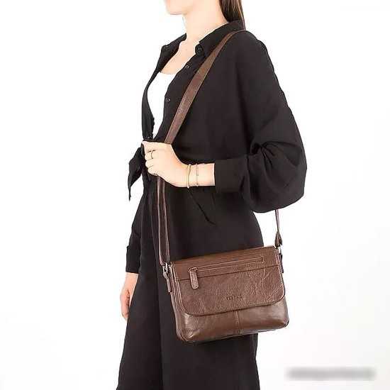 Женская сумка Poshete 827-3641D-BRW (коричневый)