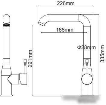 Смеситель Ledeme H98 L4698U (серый)