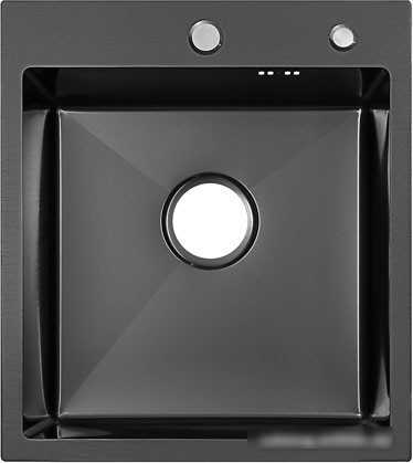 Кухонная мойка ARFEKA ECO AR 450*500 BLACK PVD NANO