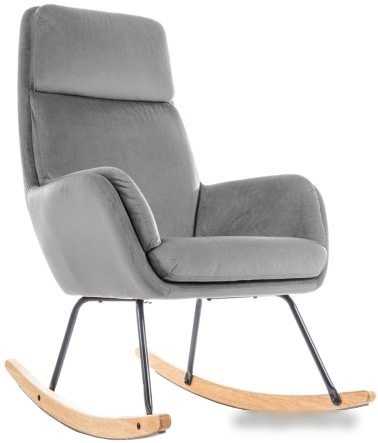 Кресло-качалка Signal Hoover Velvet (серый)