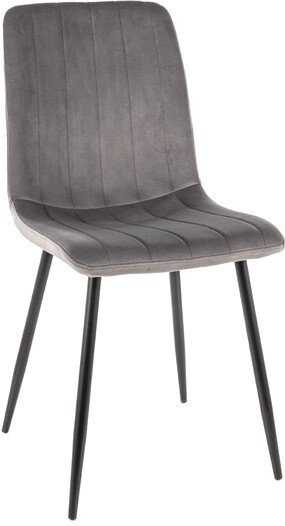 Стул Signal Alan Velvet (bluvel 14 серый/черный)