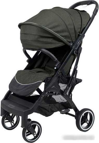 Коляска прогулочная «книга» Nobumi Sigma Муфта черная рама (армейский зеленый)