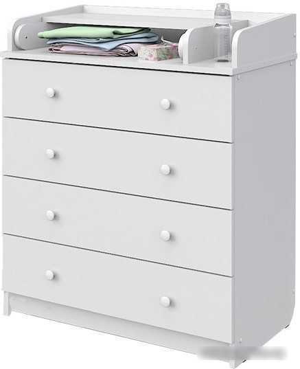 Детский комод Атон Мебель Сириус 804-2 (белый)