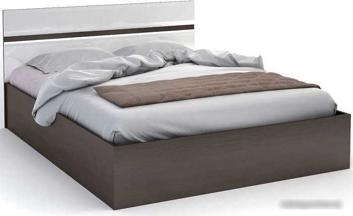 Кровать Стендмебель Вегас 200x160 (белый глянец/венге)