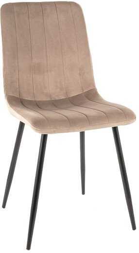 Стул Signal Alan Velvet (bluvel 40 темно-бежевый/черный)