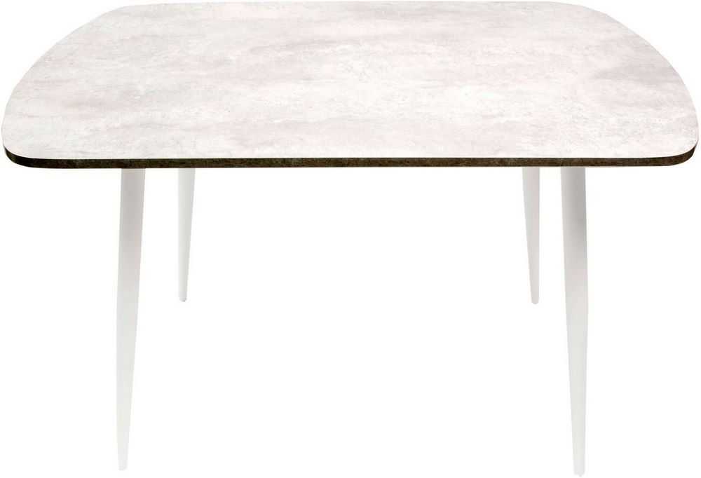 Кухонный стол ВВР ЛДСП (камень светлый/белый конус 110/70)