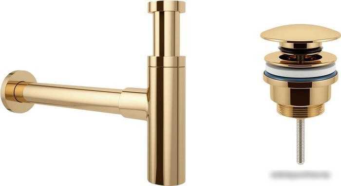 Сифон Wellsee Drainage System 182121003 (сифон, донный клапан, золото)