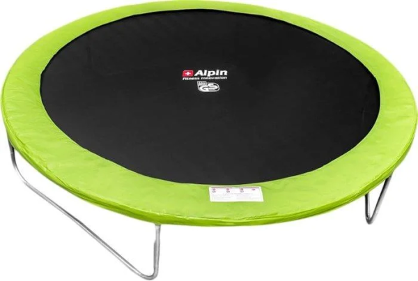 Батут Alpin 3.74 м с защитной сеткой и лестницей