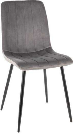 Стул Signal Alan Velvet (bluvel 14 серый/черный)