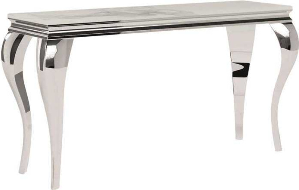 Журнальный столик Signal PRINCE C CERAMIC (белый calacatta/хром 120/40)