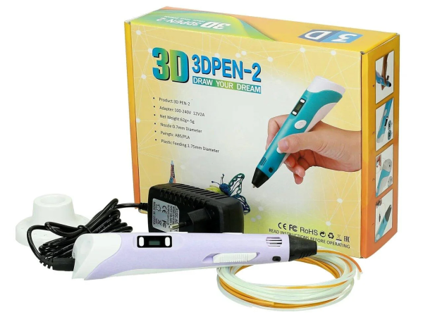 3D ручка Pen-2 c LCD дисплеем (все цвета)