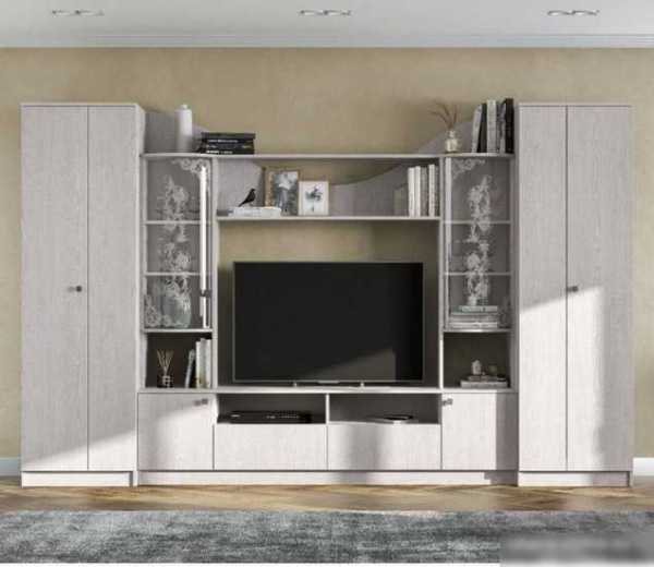 Стенка NN мебель МГС 8 исп 1 ЛДСП (ясень анкор светлый)