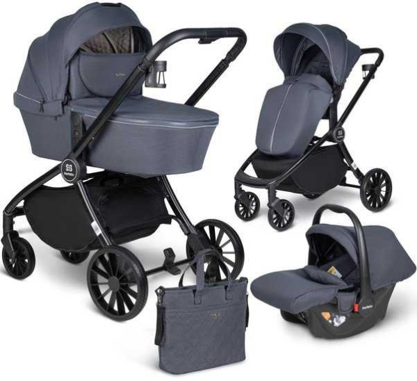 Универсальная коляска Farfello Baby Shell 2023 BBS-004 (3 в 1, серый)