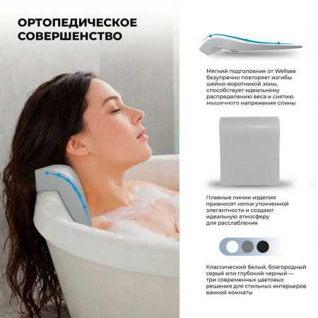 Подголовник для ванны Wellsee Useful Extras 261912000