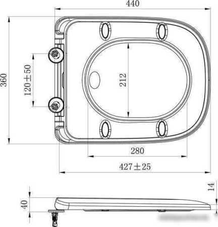 Сиденье для унитаза Lavinia Boho Bristol 33290500