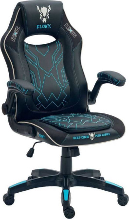 Игровое (геймерское) кресло FLOKY Nexus Black-Blue V2