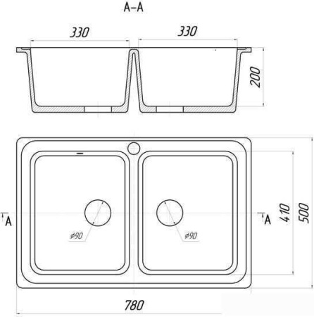 Кухонная мойка Gerhans C02 (графит)