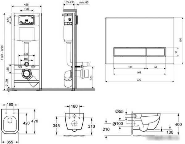 Унитаз Lavinia Boho Relfix One Compacto 6 в 1 77040061