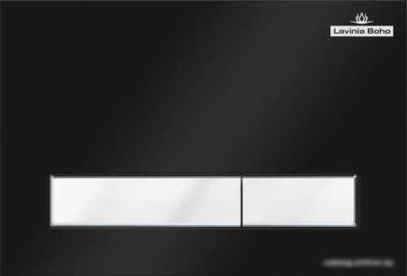 Панель смыва Lavinia Boho Relfix 38050601 (матовый черный/белый)