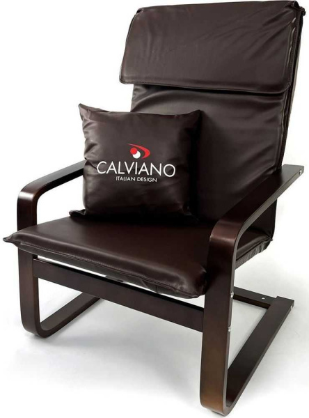 Интерьерное кресло Calviano Soft 1 (коричневый PU)