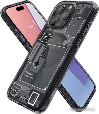 Чехол для телефона Spigen Ultra Hybrid Zero One (MagFit) для iPhone 15 Pro ACS06721 (разноцветный)