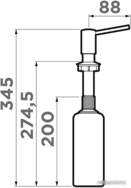 Дозатор для жидкого мыла Omoikiri OM-02 BE-P (ваниль)