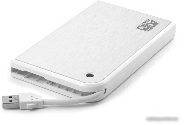 Бокс для жесткого диска AgeStar 3UB2A14 (белый/серебристый)