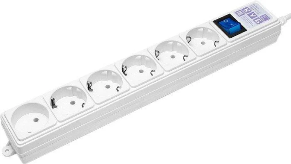 Сетевой фильтр Power Cube Куб SPG(5+1)-16B, 6 розеток, белый [SPG(5+1)-16B-5М]