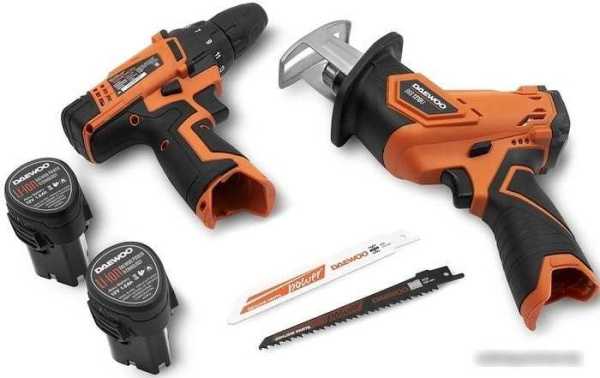 Дрель-шуруповерт Daewoo Power DGA 1220Li SET (с 2-мя АКБ, сумка, сабельная пила)