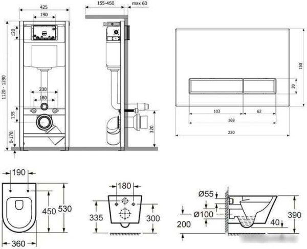 Унитаз Lavinia Boho Relfix Biore Rimless 6 в 1 77050181