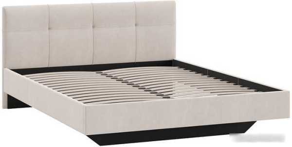 Кровать Трия Элис тип 1 с мягкой обивкой 160x200 (велюр бежевый)