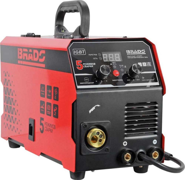 Сварочный инвертор Brado MIG/MMA-250L-13