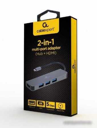 USB-хаб Cablexpert A-CM-COMBO2-01