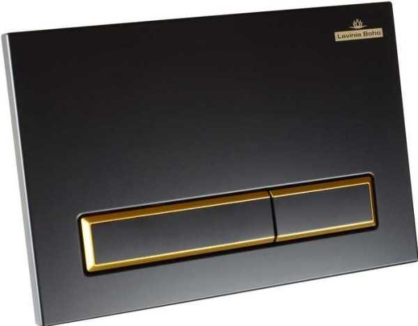 Панель смыва Lavinia Boho Relfix 38050801 (матовый черный/золотой глянец)