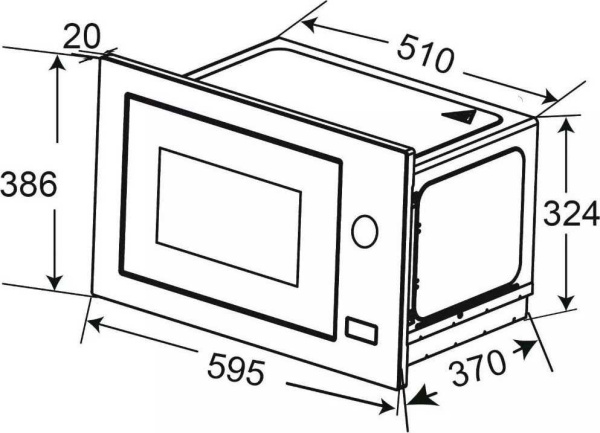 Микроволновая печь ZorG MIO253 S (черный)
