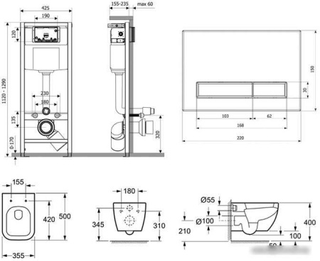 Унитаз Lavinia Boho Relfix One 6 в 1 77040057