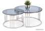 Журнальный столик Halmar Mercury (дымчатый/хром)