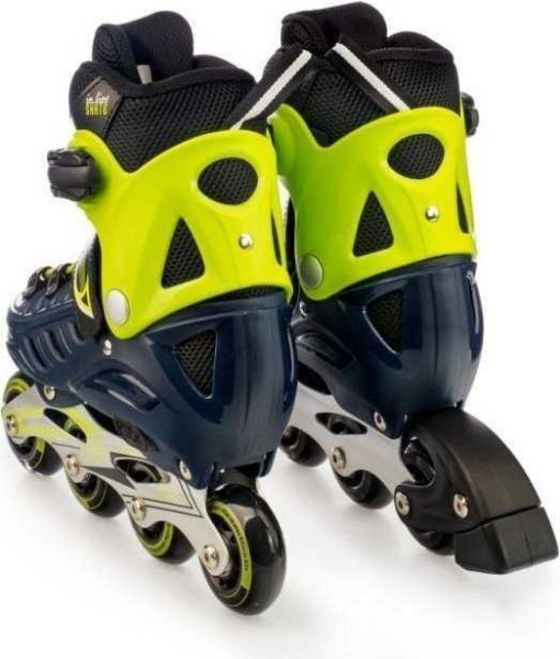 Роликовые коньки TIAN-E TE-761BLS (р. 31-34, черный/желтый)