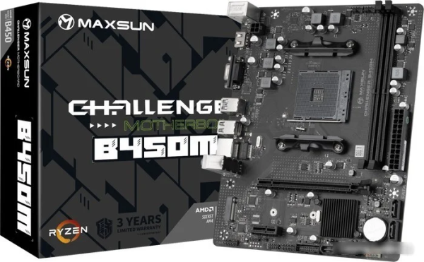 Материнская плата Maxsun Challenger B450M