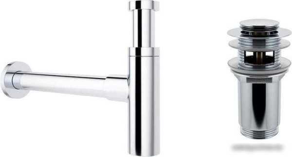 Сифон Wellsee Drainage System 182119001 (сифон, донный клапан, хром)