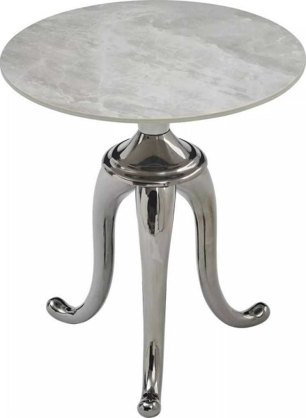 Журнальный столик Signal Snake (белый/серебряный)