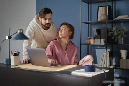 Умная колонка Яндекс Станция Мини 2 без часов (синий)