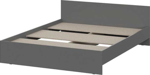 Кровать NN мебель Денвер 160x200 00-00111583 (графит серый)
