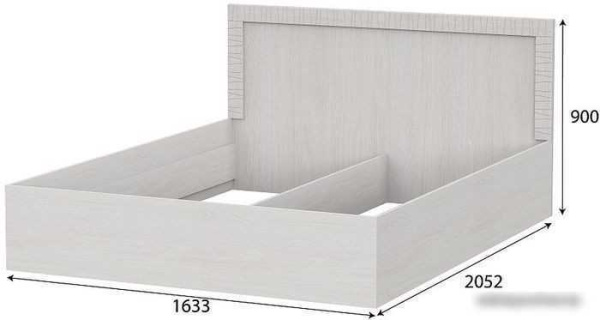 Кровать SV-Мебель Гамма 20 160х200 00-00105061 (ясень анкор светлый/сандал светлый)